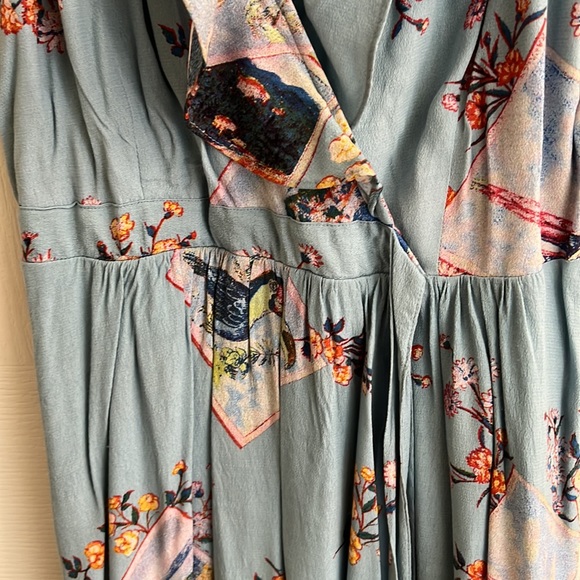 Anthropologie Blue Tie Dress - Picture 6 of 11